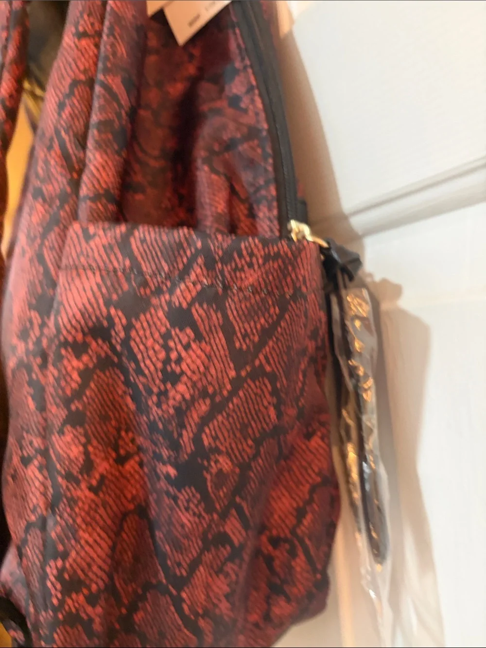 Jessica Simpson Snake-Print Backpack NWT